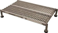 Cotterman - 15" 1 Step Platform - Work Platform, 800 Lb Capacity, 48" Base Width x 24" Base Depth, Grip Strut - Exact Tool & Supply