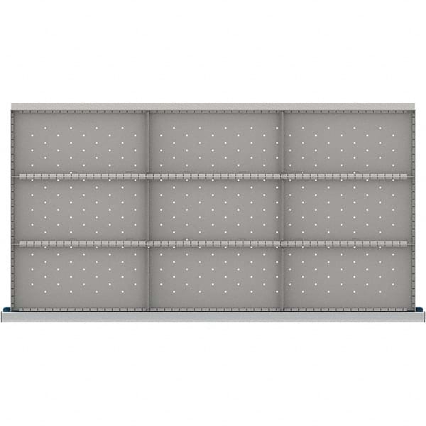 LISTA - 9-Compartment Drawer Divider Layout for 3.15" High Drawers - Exact Tool & Supply