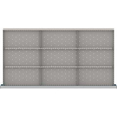 LISTA - 9-Compartment Drawer Divider Layout for 3.15" High Drawers - Exact Tool & Supply