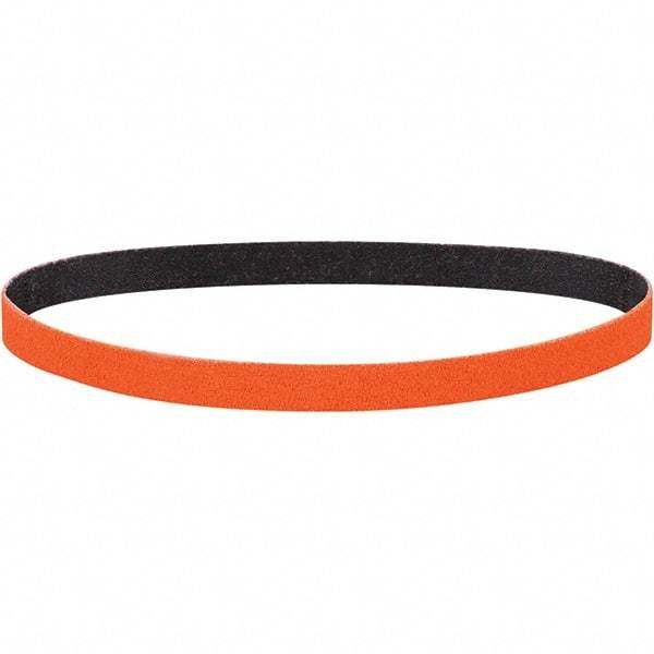 Dynabrade - 1" Wide x 30" OAL, 60 Grit, Ceramic Abrasive Belt - Ceramic, Coated, Y Weighted Cloth Backing, Wet/Dry - Exact Tool & Supply