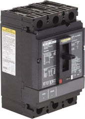 Square D - 100 Amp, 250 VDC, 600 VAC, 3 Pole, Panel Mount Molded Case Circuit Breaker - Thermal Magnetic Trip, Multiple Breaking Capacity Ratings, 14-3/0 AWG - Exact Tool & Supply