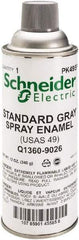 Square D - Gray, Flat, Enamel Spray Paint - Exact Tool & Supply