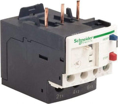 Schneider Electric - 3 Pole, NEMA Size 0-1, 9 to 13 Amp, 690 VAC, Thermal NEMA Overload Relay - Trip Class 20, For Use with LC1D12, LC1D18, LC1D25, LC1D32 and LC1D38 - Exact Tool & Supply