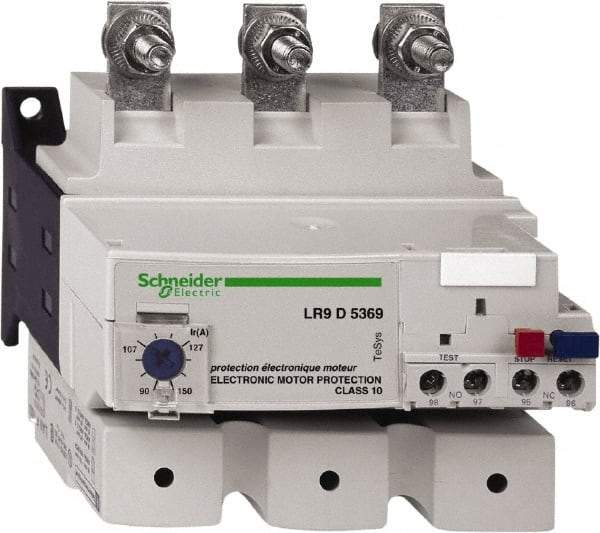 Schneider Electric - 60 to 100 Amp, 690 Volt, Thermal IEC Overload Relay - Trip Class 10 and 10A, For Use with LC1D115, LC1D150 and NSX Circuit Breaker - Exact Tool & Supply