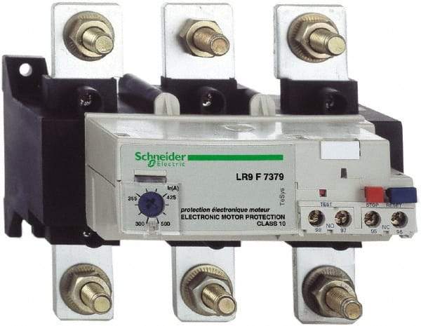 Schneider Electric - 300 to 500 Amp, 1,000 VAC, Thermal IEC Overload Relay - Trip Class 10, For Use with LC1F225 and LC1F500 - Exact Tool & Supply
