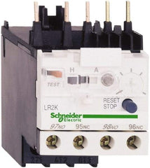 Schneider Electric - 0.11 to 0.16 Amp, 250 VDC, 690 Volt and 690 VAC, Thermal IEC Overload Relay - Trip Class 10A, For Use with LC1K, LC7K, LP1K and LP4K - Exact Tool & Supply