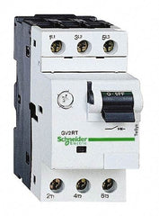Schneider Electric - 1.60 Amp, 690 VAC at 50/60 Hz, 3 Pole, Bolt On, Clip Motor Circuit Breaker - Thermal Magnetic Trip, Multiple Breaking Capacity Ratings, 78mm Deep x 89mm High x 45mm Wide - Exact Tool & Supply