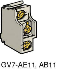 Schneider Electric - Circuit Breaker Auxiliary Contact Block - Use with GV3ME80, GV7RE, GV7RS - Exact Tool & Supply