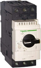 Schneider Electric - 40 Amp, 690 VAC at 50/60 Hz, 3 Pole, Bolt On, Clip Motor Circuit Breaker - Thermal Magnetic Trip, Multiple Breaking Capacity Ratings, 136mm Deep x 132mm High x 55mm Wide - Exact Tool & Supply