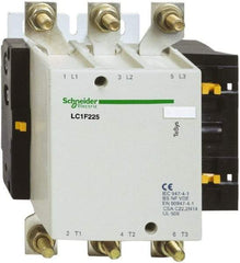 Schneider Electric - 3 Pole, 120 Coil VAC, 225 Amp at 440 VAC, Nonreversible IEC Contactor - Bureau Veritas, CCC, CSA, DNV, EN/IEC 60947-1, EN/IEC 60947-4-1, GL, JEM 1038, LROS, RINA, RMRoS, RoHS Compliant, UL Listed - Exact Tool & Supply