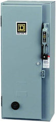 Square D - 3 Pole, 600 VAC, 27 Continuous Amp, 7-1/2 hp and 10 hp hp, Enclosed NEMA Combination Starter - NEMA 1, RoHS Compliant - Exact Tool & Supply