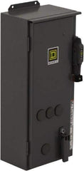 Square D - 3 Pole, 600 VAC, 18 Continuous Amp, 5 hp, Enclosed NEMA Combination Starter - NEMA 12, RoHS Compliant, 30 Amp Short Circuit Protection - Exact Tool & Supply