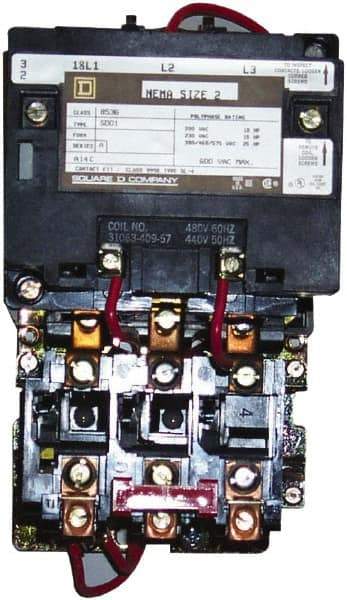 Square D - 56 Amp, Nonreversible Open Enclosure NEMA Motor Starter - Exact Tool & Supply