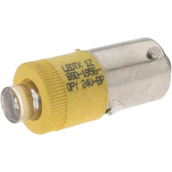 Schneider Electric - Pilot and Indicator Light Replacement LED - Amber, 24 VAC, 24 VDC - Exact Tool & Supply