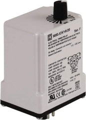 Square D - DPDT Time Delay Relay - 10 Contact Amp, 110 VDC & 120 VAC - Exact Tool & Supply