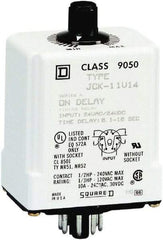 Square D - DPDT Time Delay Relay - 10 Contact Amp, 24 VAC/VDC - Exact Tool & Supply