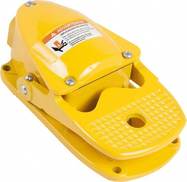 Square D - 1 Treadle, 3 Amp, Maintained (MA), SPST, Electric Foot Switch - 13, 2 & 4 NEMA Rated, 11-1/2" Long x 6.8" Wide x 6-1/2" High - Exact Tool & Supply