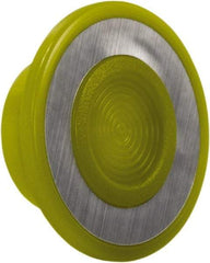 Schneider Electric - Extended Mushroom Head Pushbutton Switch Cap - Yellow, Illuminated - Exact Tool & Supply