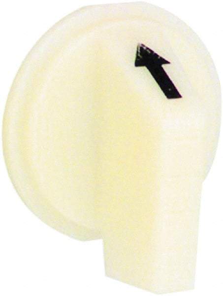 Schneider Electric - 30mm, White, Selector Switch Operating Knob - For Use with Selector Switch - Exact Tool & Supply