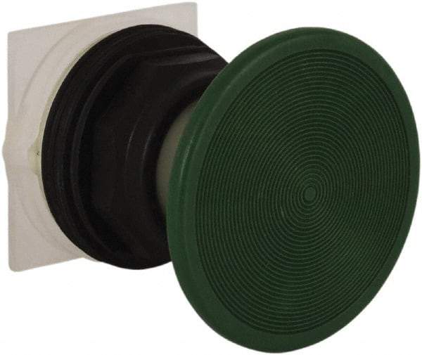 Schneider Electric - 30mm Mount Hole, Extended Straight, Pushbutton Switch Only - Green Pushbutton, Momentary (MO) - Exact Tool & Supply