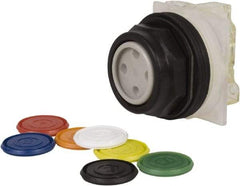 Schneider Electric - 30mm Mount Hole, Flush, Pushbutton Switch with Contact Block - Octagon, Multicolor Pushbutton, Momentary (MO) - Exact Tool & Supply