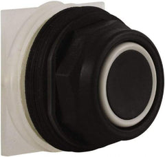 Schneider Electric - 30mm Mount Hole, Extended Straight, Pushbutton Switch Only - Black Pushbutton, Momentary (MO) - Exact Tool & Supply