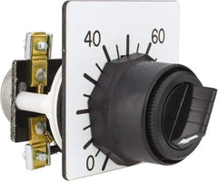 Square D - 5,000 Ohm, 30mm, 300 VAC Potentiometer - 2 Watts, Nonilluminated, Knob Operated, NEMA 4, 13 - Exact Tool & Supply