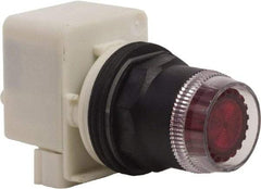 Schneider Electric - 30mm Mount Hole, Extended Straight, Pushbutton Switch Only - Red Pushbutton, Momentary (MO) - Exact Tool & Supply