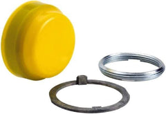 Schneider Electric - Pushbutton Switch Boot - Yellow, Round Button, Nonilluminated - Exact Tool & Supply
