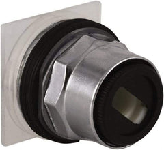 Schneider Electric - 1.18 Inch Mount Hole, 3 Position, Pushbutton Operated, Selector Switch Only - Maintained (MA), without Contact Blocks, Weatherproof and Dust and Oil Resistant - Exact Tool & Supply