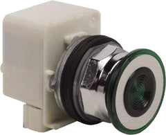 Schneider Electric - 30mm Mount Hole, Extended Straight, Pushbutton Switch Only - Green Pushbutton, Maintained (MA) - Exact Tool & Supply