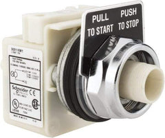 Schneider Electric - 30mm Mount Hole, Extended Straight, Pushbutton Switch Only - Maintained (MA) - Exact Tool & Supply