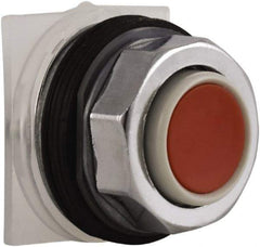 Schneider Electric - 30mm Mount Hole, Extended Straight, Pushbutton Switch Only - Round, Red Pushbutton, Momentary (MO), Weatherproof, Dust and Oil Resistant - Exact Tool & Supply