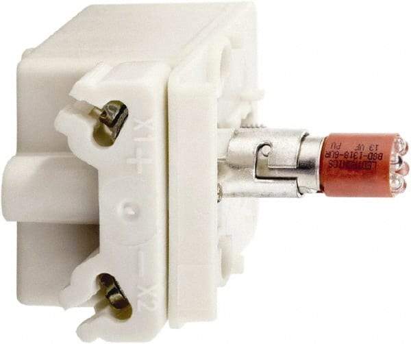Schneider Electric - 120 VAC, 120 VDC Red Lens LED Light Module - Exact Tool & Supply