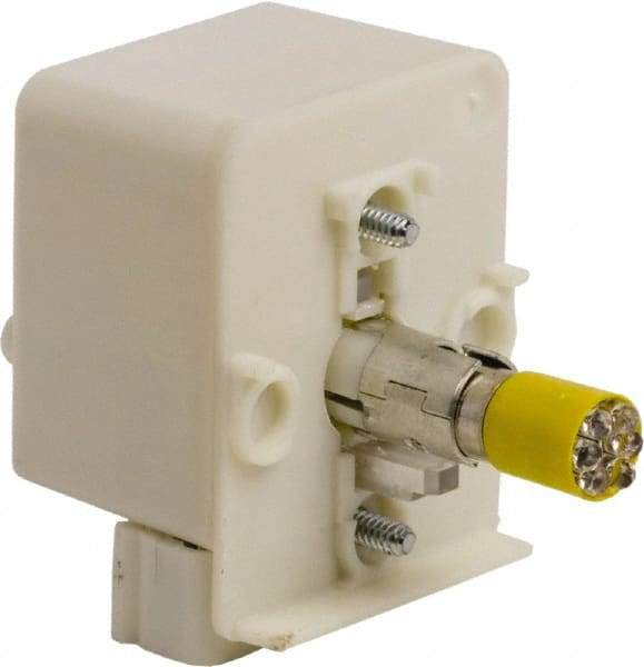 Schneider Electric - 24-28 VAC, 24-28 VDC Yellow Lens LED Light Module - Exact Tool & Supply