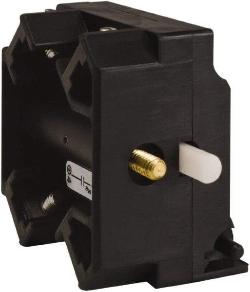 Schneider Electric - 2NO, 3 Amp, Electrical Switch Contact Block - 115 VDC and 240 VAC, Screw Terminal - Exact Tool & Supply