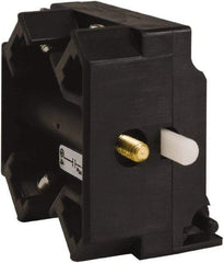 Schneider Electric - 2NO, 3 Amp, Electrical Switch Contact Block - 115 VDC and 240 VAC, Screw Terminal - Exact Tool & Supply