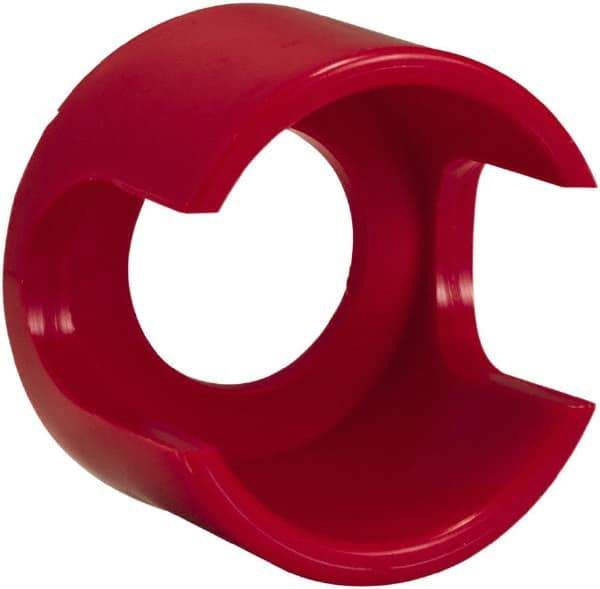 Schneider Electric - Extended Mushroom Head Pushbutton Switch Guard - Red, Round Button, Nonilluminated - Exact Tool & Supply