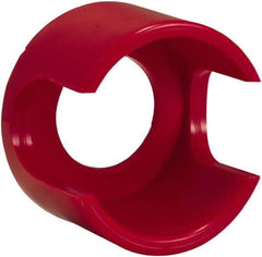 Schneider Electric - Extended Mushroom Head Pushbutton Switch Guard - Red, Round Button, Nonilluminated - Exact Tool & Supply