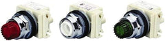 Schneider Electric - 1.18 Inch Mount Hole, Extended Straight, Pushbutton Switch Only - Round, Illuminated, Momentary (MO), Weatherproof, Dust and Oil Resistant - Exact Tool & Supply
