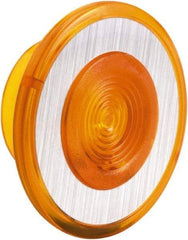 Schneider Electric - Pushbutton Switch Push-Pull Knob - Amber, Round Button, Nonilluminated - Exact Tool & Supply