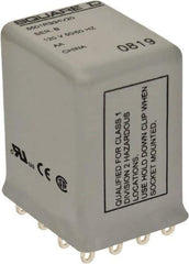 Square D - Electromechanical Plug-in General Purpose Relay - 1 Amp at 240 VAC, 4PDT, 24 VDC - Exact Tool & Supply