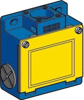 Telemecanique Sensors - 5 Inch Long, Metal Body, Limit Switch Body - For Use with ZCKD02, ZCKD029, ZCKD05, ZCKD06, ZCKD08, ZCKD10, ZCKD109, ZCKD15, ZCKD16, ZCKD17, ZCKD21, ZCKD219, ZCKD23, ZCKD239, ZCKD41, ZCKD59, ZCKD81, ZCKD91 - Exact Tool & Supply