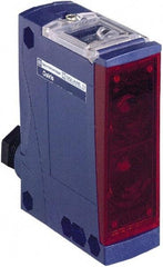 Telemecanique Sensors - Screw Clamp Terminal Connector, 15m Nominal Distance, Shock and Vibration Resistant, Retroreflective Photoelectric Sensor - 24 to 240 VAC/VDC, 20 Hz, PBT, 77mm Long x 31mm Wide x 92mm High - Exact Tool & Supply