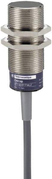 Telemecanique Sensors - 15mm Detection, Cylinder, Capacitive Proximity Sensor - IP67, 24 to 240 VAC, 80mm Long - Exact Tool & Supply