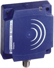 Telemecanique Sensors - PNP, 40 to 60mm Detection, Flat, Inductive Proximity Sensor - 3 Wires, IP67, 12 to 24 VDC, 80mm Wide - Exact Tool & Supply