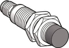Telemecanique Sensors - PNP, 7mm Detection, Cylinder, Inductive Proximity Sensor - 3 Wires, IP67, IP69, 12 to 48 VDC, M12x1 Thread, 66mm Long - Exact Tool & Supply