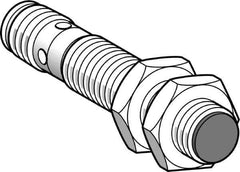 Telemecanique Sensors - PNP, NC, 2mm Detection, Cylinder, Inductive Proximity Sensor - 3 Wires, IP67, IP69, 12 to 48 VDC, M12x1 Thread, 62mm Long - Exact Tool & Supply