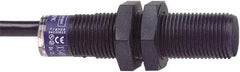 Telemecanique Sensors - NPN, PNP, NO/NC, 4mm Detection, Cylinder, Inductive Proximity Sensor - 4 Wires, IP68, 12 to 24 VDC, M12x1 Thread, 50mm Long - Exact Tool & Supply