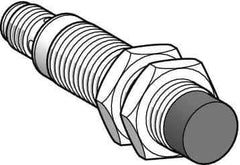 Telemecanique Sensors - NPN, PNP, 8mm Detection, Cylinder, Inductive Proximity Sensor - 2 Wires, IP67, 24 to 210 VDC, 24 to 240 VAC @ 50/60 Hz, M18x1 Thread, 72mm Long - Exact Tool & Supply